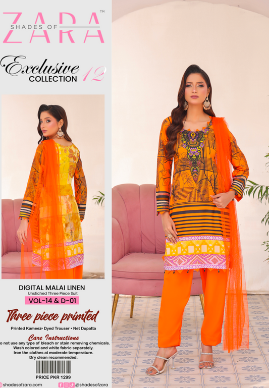 Pack of 12 Suits – Unstitched | Exclusive Collection Vol. 14
